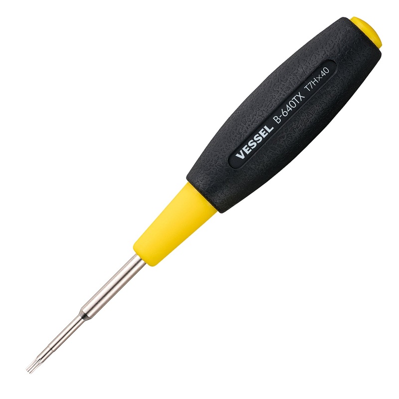 Vessel Tools Cushion Grip Torx Screwdriver, T7H x 40mm – VL 640T7H40