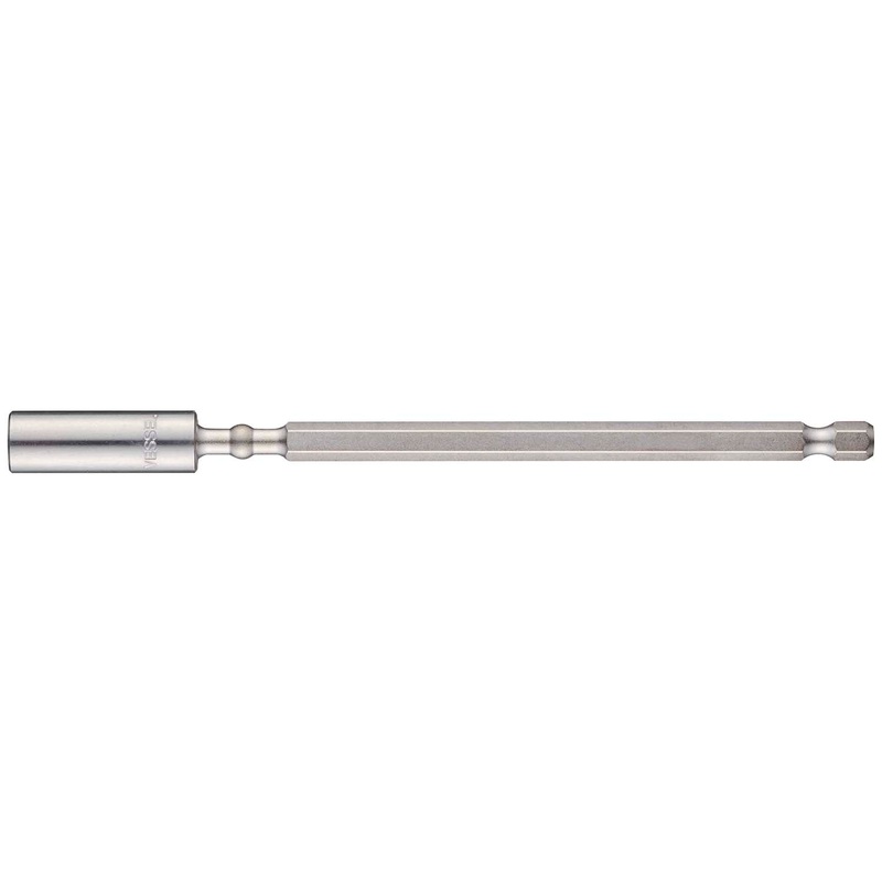 Vessel Tools Impact Ball Magnetic Torsion Bit Holder, A/F 6.35 x 150mm – VL IBHBM150P10K