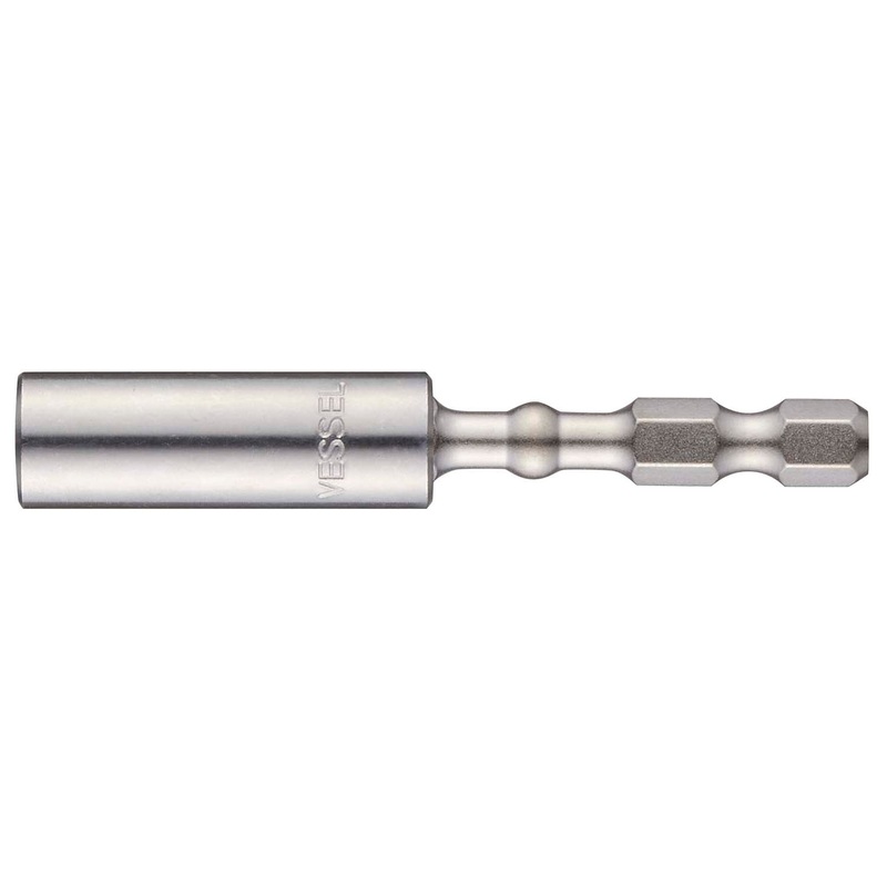 Vessel Tools Impact Ball Magnetic Torsion Bit Holder, A/F 6.35 x 67mm – VL IBHBM67P10K