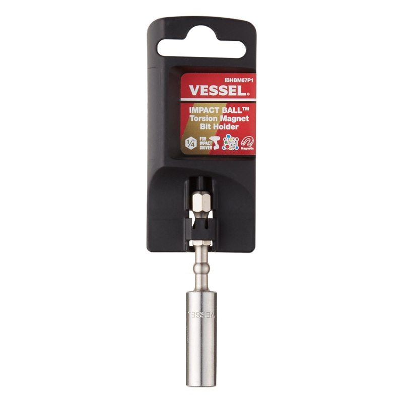 Vessel Tools Impact Ball Torsion Bit Holder, Length 67mm – VL IBHBM67P1