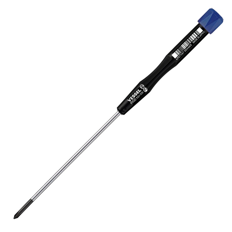 Vessel Tools Micro Screwdriver, PH0 x 100mm – VL 9900EP0100