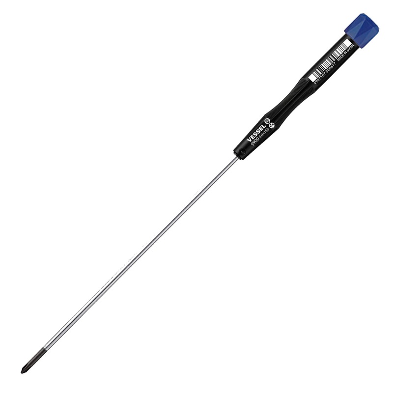 Vessel Tools Micro Screwdriver, PH0 x 150mm – VL 9900EP0150