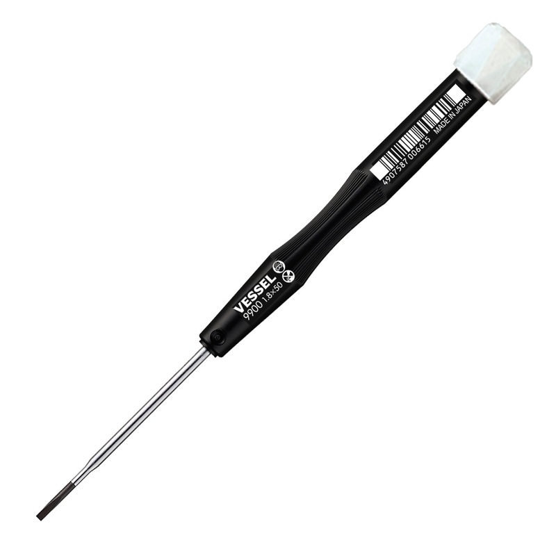 Vessel Tools Micro Slotted Screwdriver, 1.8 x 50mm – VL 9900ES1850