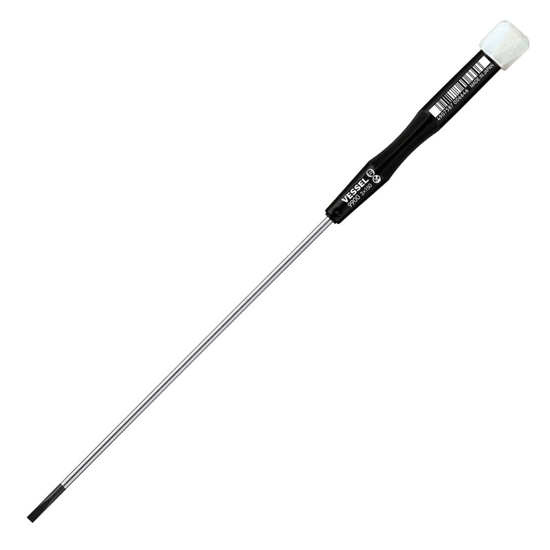 Vessel Tools Micro Slotted Screwdriver, 3 x 150mm – VL 9900ES3150