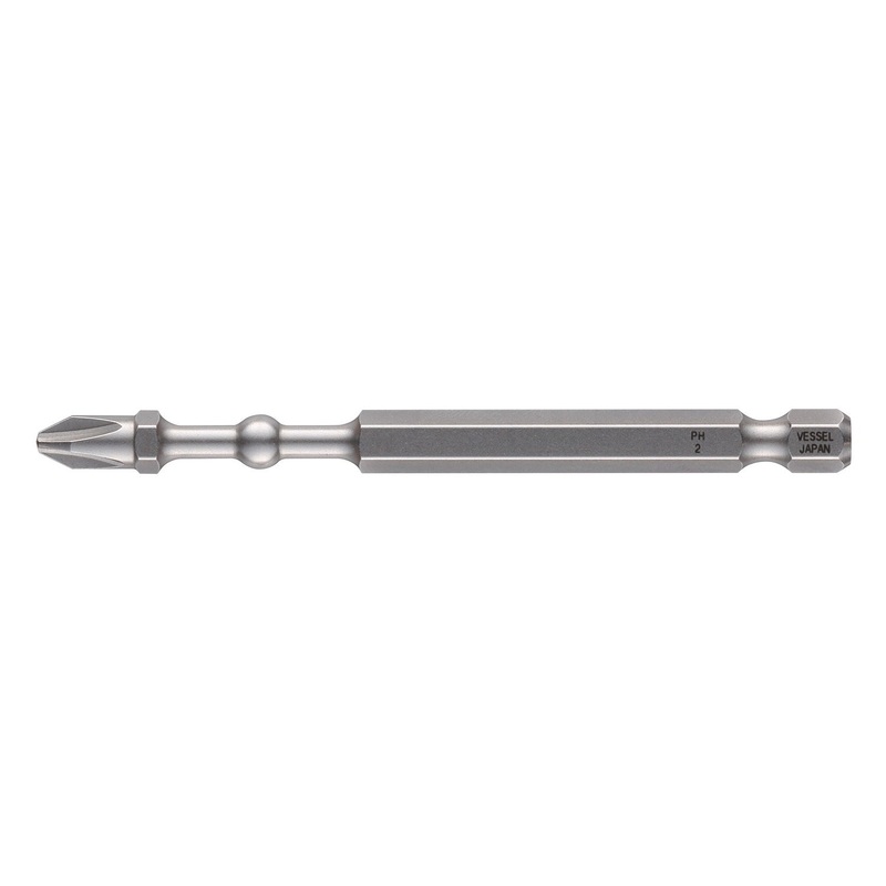 Vessel Tools Set of 25 Impact Ball Torsion Bit, PH2 x 50mm – VL IBPH250P25K