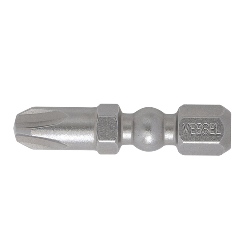 Vessel Tools Set of 25 Impact Ball Torsion Bit, PH3 x 30mm – VL IBPH330P25K