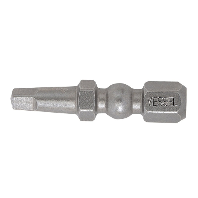 Vessel Tools Set of 25 Impact Ball Torsion Bit, SQ2 x 30mm – VL IBSQ230P25K