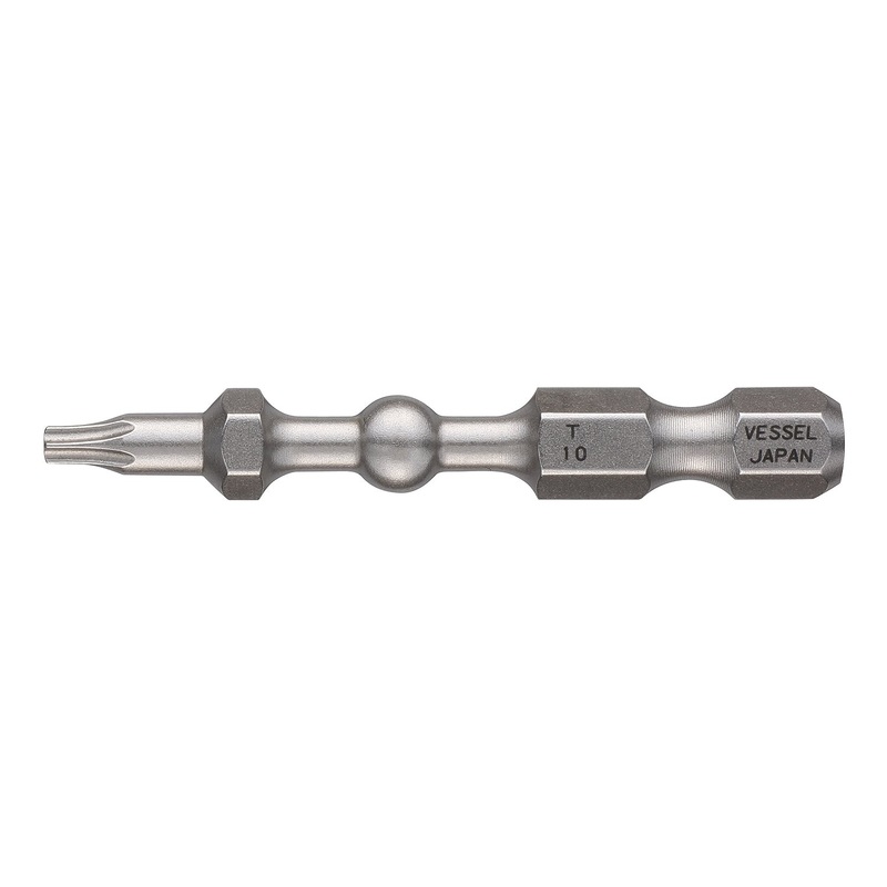 Vessel Tools Set of 25 Impact Ball Torsion Bit, T10 x 50mm – VL IBTX1050P25K
