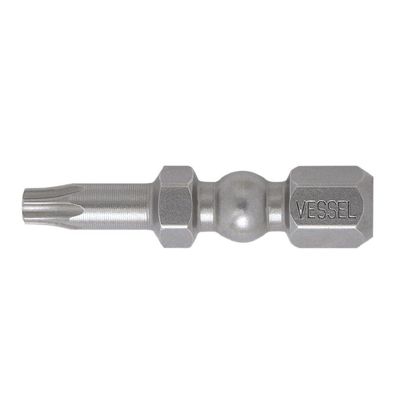 Vessel Tools Set of 25 Impact Ball Torsion Bit, T15 x 30mm – VL IBTX1530P25K