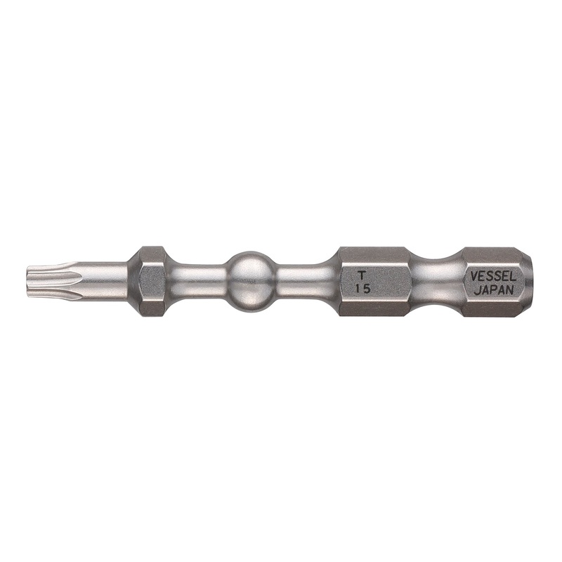 Vessel Tools Set of 25 Impact Ball Torsion Bit, T15 x 50mm – VL IBTX1550P25K