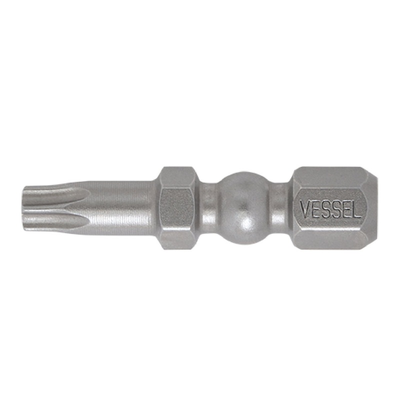 Vessel Tools Set of 25 Impact Ball Torsion Bit, T25 x 30mm – VL IBTX2530P25K