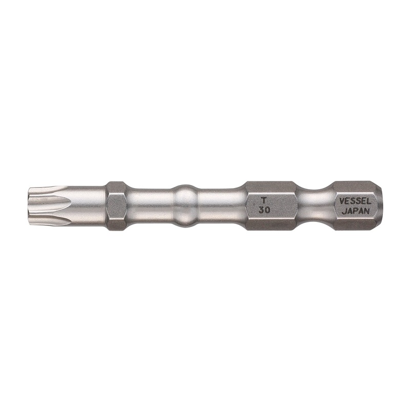 Vessel Tools Set of 25 Impact Ball Torsion Bit, T30 x 50mm – VL IBTX3050P25K