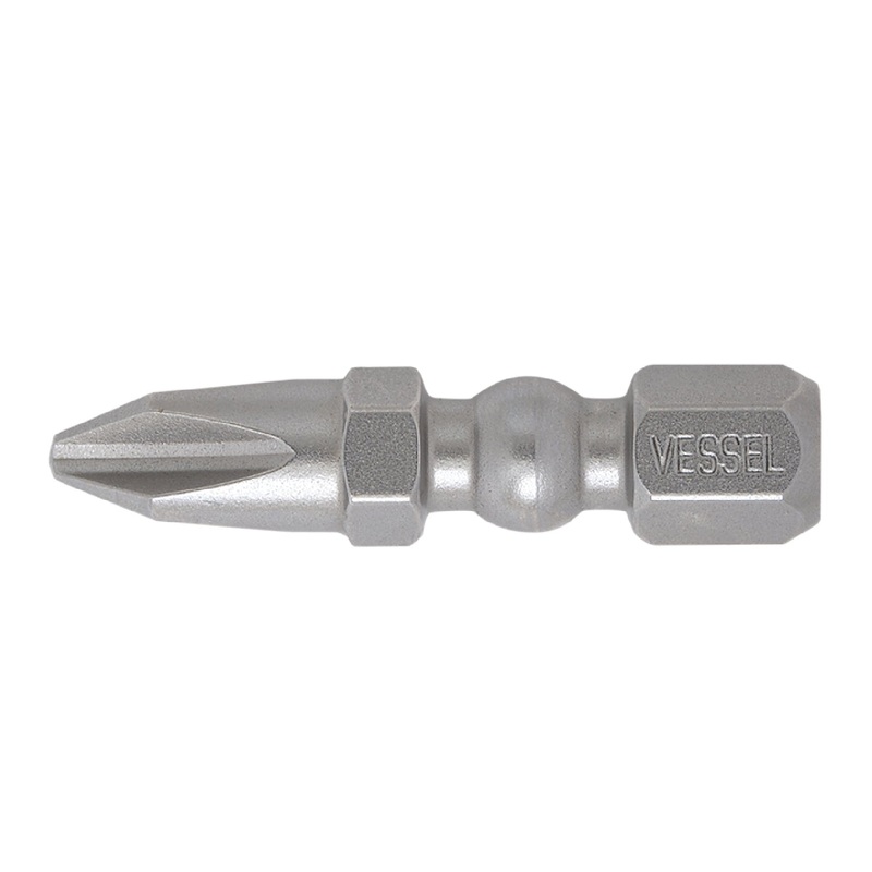 Vessel Tools Set of 5 Impact Ball Torsion Bit, PH2 x 30mm – VL IBPH230P5