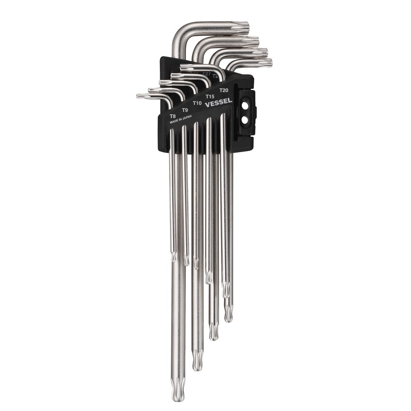 Vessel Tools Set of 9 Ball End Torx Wrench – VL 8509BTXU