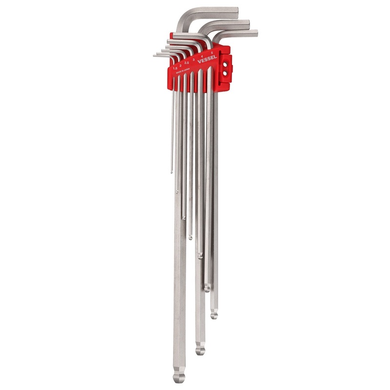 Vessel Tools Set of 9 Ball Point Extra Long Wrench – VL 8309BPXLU