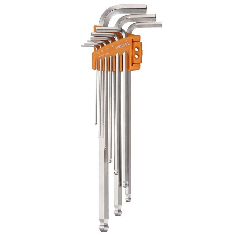 Vessel Tools Set of 9 Ball Point Long Wrench – VL 8309BPLU