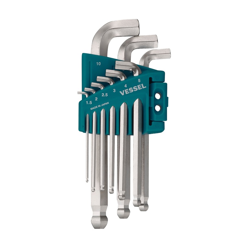 Vessel Tools Set of 9 Ball Point Short Stubby Wrench – VL 8209BPSU
