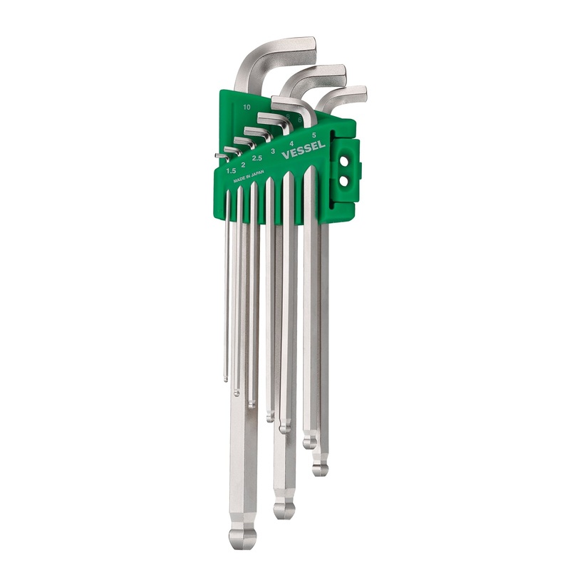 Vessel Tools Set of 9 Ball Point Stubby Wrench – VL 8209BPU