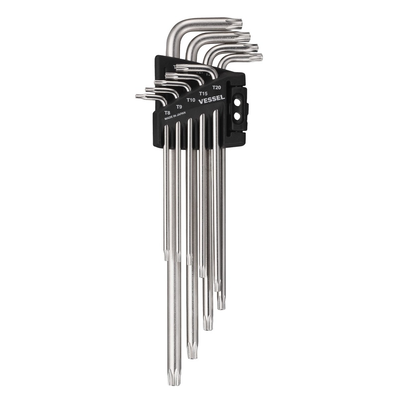 Vessel Tools Set of 9 Tamper-Proof Torx Wrench – VL 8509TXHU