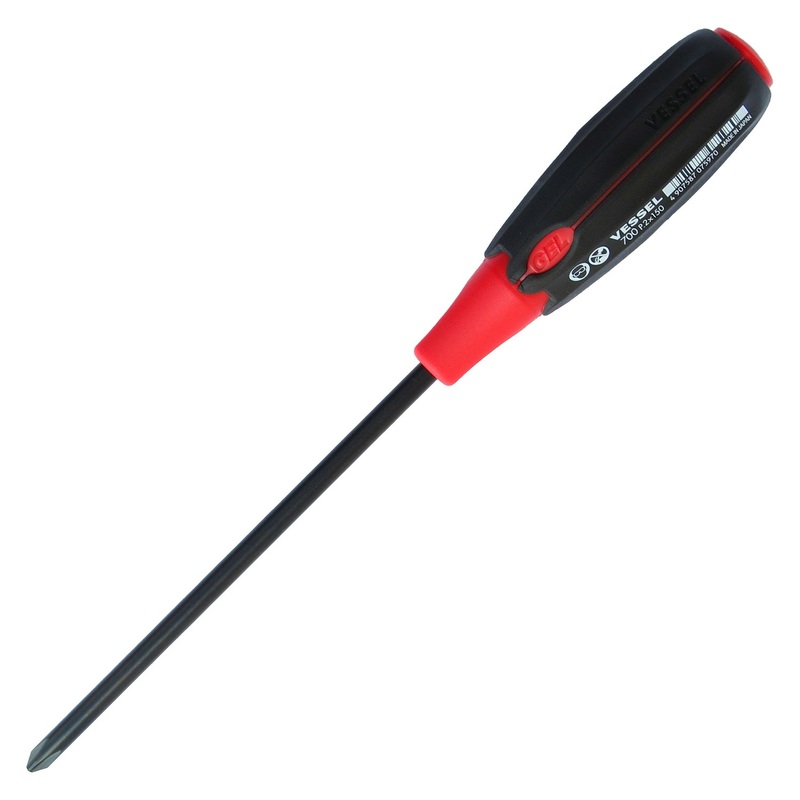 Vessel Tools Super Cushion Screwdriver, PH2 x 150mm – VL 700P2150