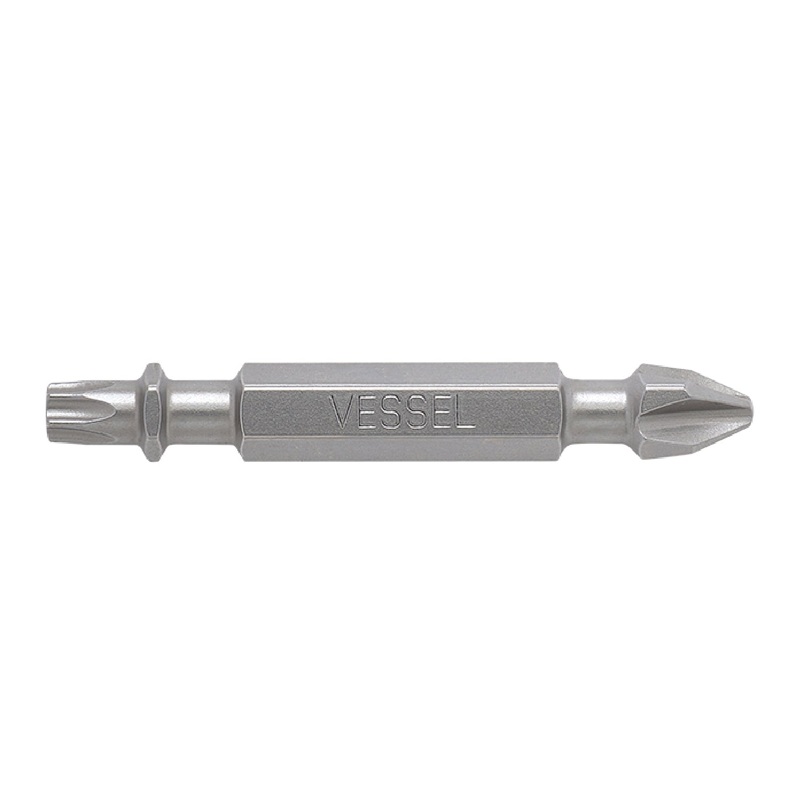 Vessel Tools Set of 2 Neck Double-Ended Torsion Power Bit, PH2, T25 x 50mm – VL DEPH2TX2550P2