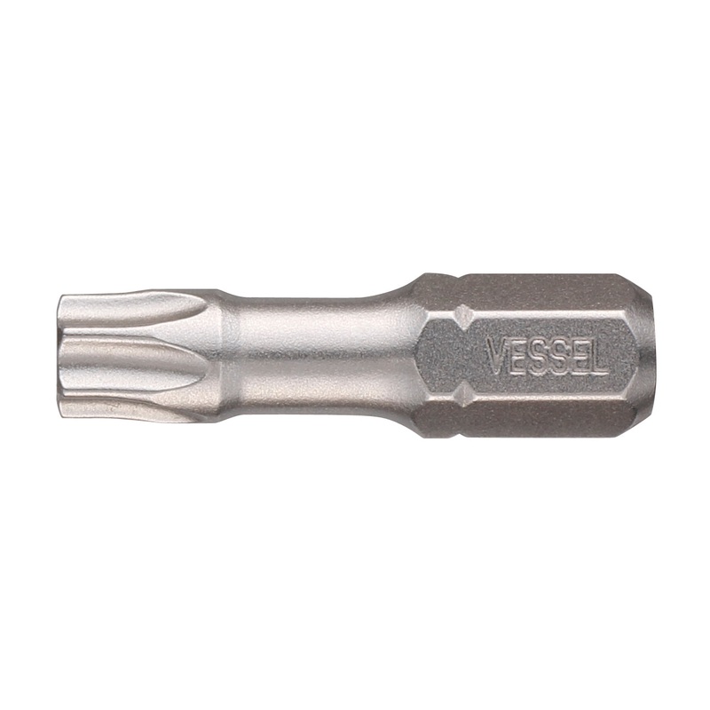 Vessel Tools Set of 25 Neck Torsion Insert Bit No. NT, T30 x 25.4mm – VL NTTX30254P25K