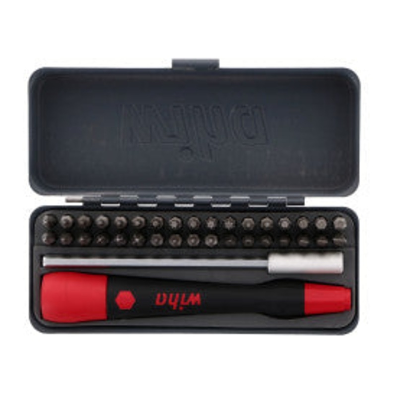 WIHA 36-piece GoBox Precision C4 Micro bit set with PicoFinish handle 75958