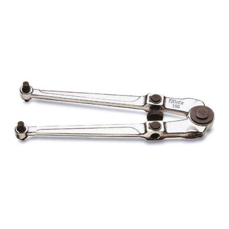 Beta Tools (Article# 100) Adjustable Pin Spanner Wrench for Ring Nuts with Face Holes – BT 1000001