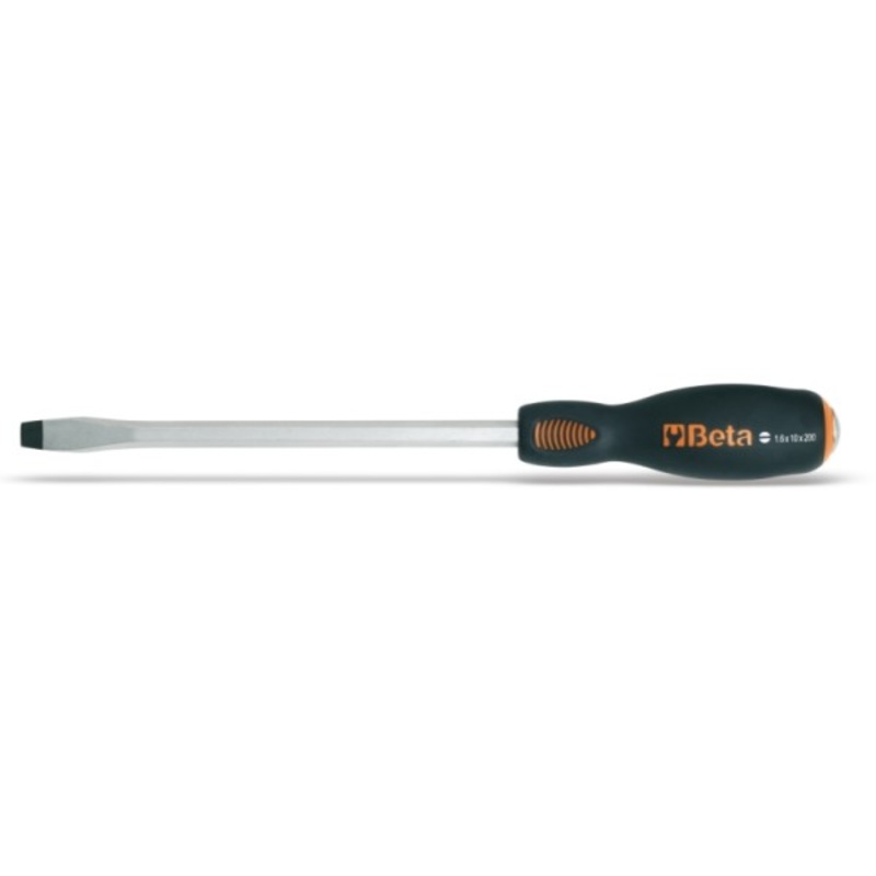 Beta Tools (Article# 1241 5.5X100) 5.5 x 100 Screwdriver with Steel Head for Slotted Head Screws – BT 12410039