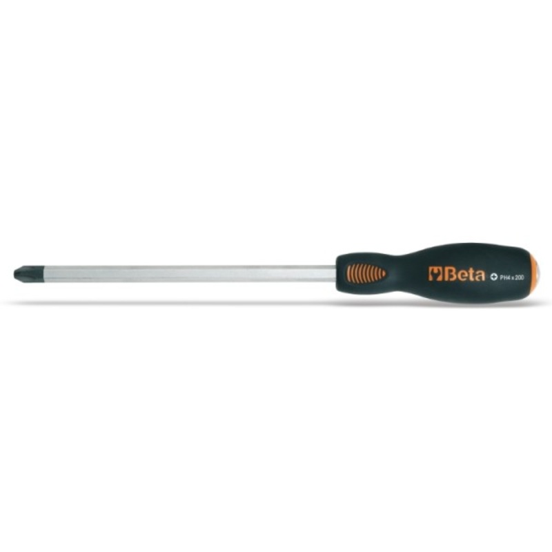 Beta Tools (Article# 1242 PH1) Screwdriver with Steel Head for Cross Head Phillips Screws, No.1 – BT 12420209