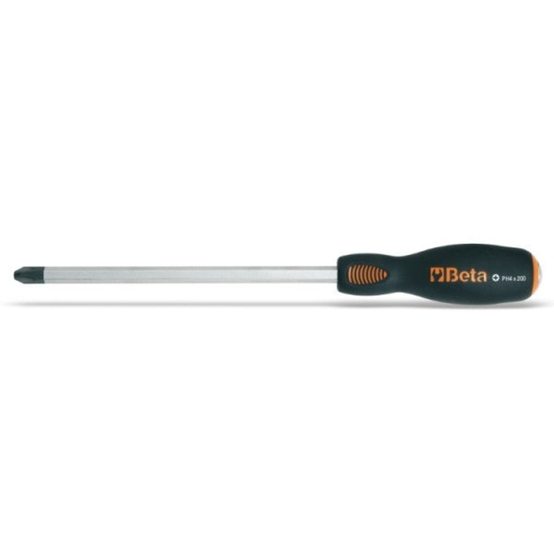 Beta Tools (Article# 1242 PH3) Screwdriver with Steel Head for Cross Head Phillips Screws, No.3 – BT 12420221