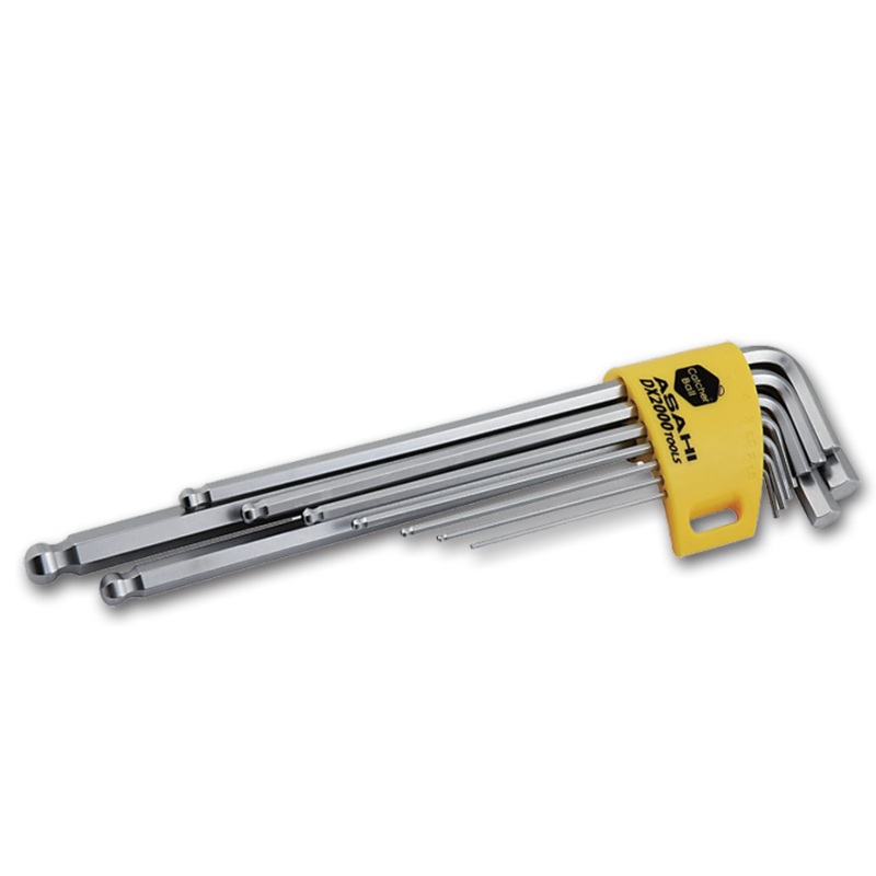 ASAHI Catcher Wrench Hexagon Ball Key Set with Catcher Ball, 9 Pieces, Metric – AQKS910
