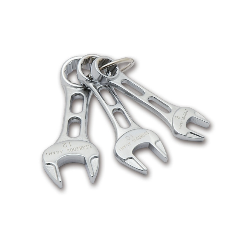 ASAHI LIGHTOOL Stubby Combination Wrench Set, 3 Pieces – 8mm, 10mm, 12mm – LCWUS30