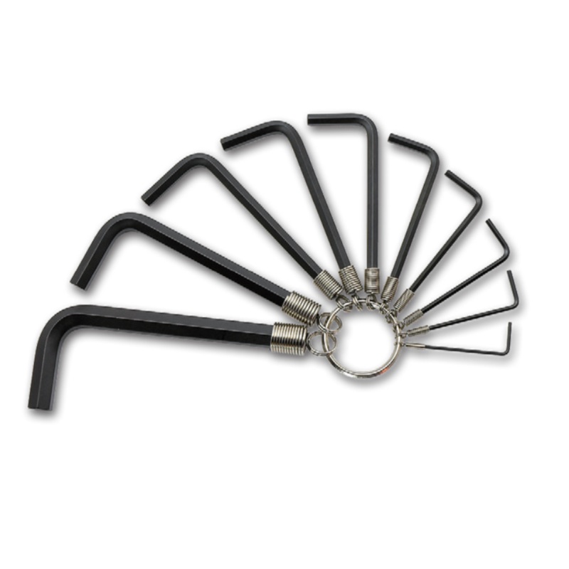 ASAHI Short Type Hexagon Key Wrench Set on Ring, 10 Pieces, Inch – ARSE110