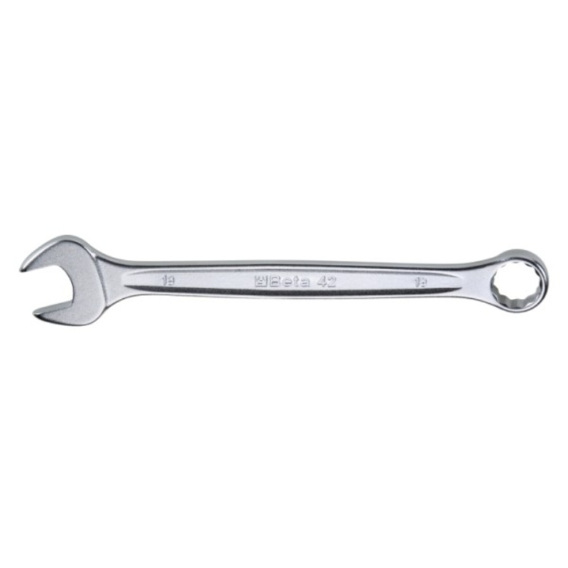 Beta Tools (Article# 42 10) 10mm, 12 Point 15 deg Offset Combination Wrench, Slim Profile, Ergonomic Design, Chrome-Plated – BT 421010