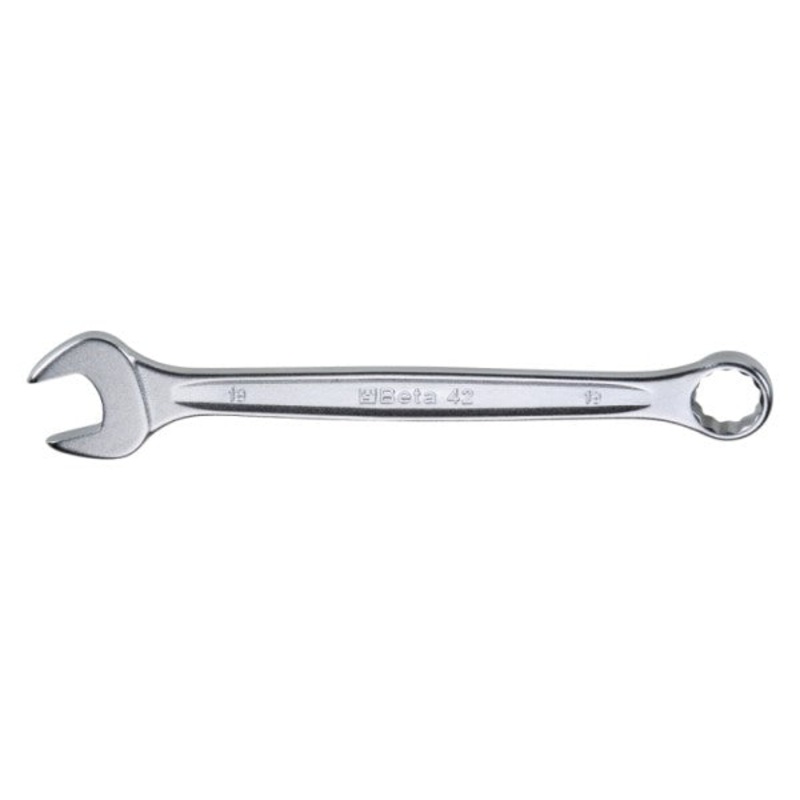 Beta Tools (Article# 42 15) 15mm, 12 Point 15 deg Offset Combination Wrench, Slim Profile, Ergonomic Design, Chrome-Plated – BT 421015