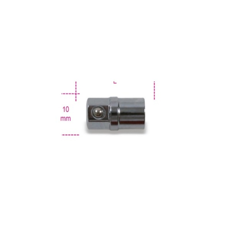 Beta Tools (Article# 123E1/4) Bit Holder Adapter for 1/4 in Socket, 10mm Ratcheting Wrench – BT 1230010