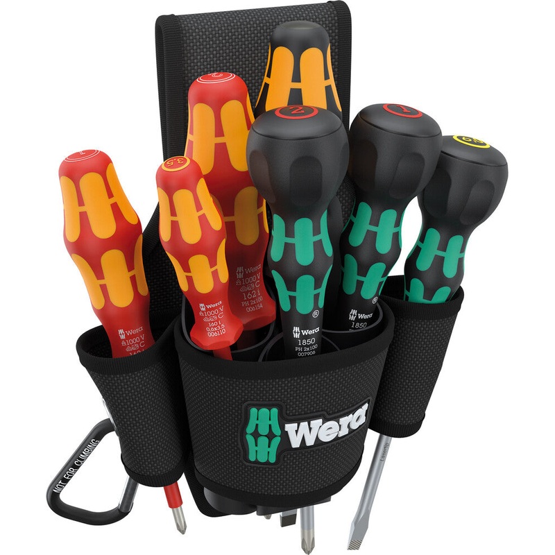 WERA 9621 Belt holster Set 2, 8 pieces – 05136033001