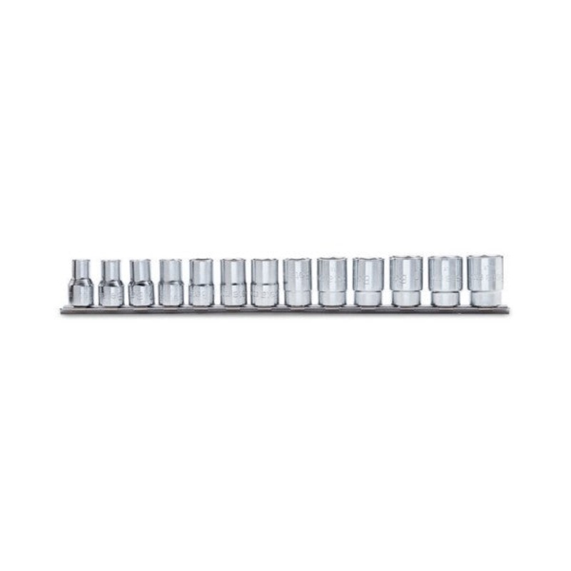 Beta Tools (Article# 910A-AS/SB13) Set of 13 Hexagon Hand Sockets, 6 Point 3/8 in Drive, 1/4 in – 7/8 in – BT 9100295
