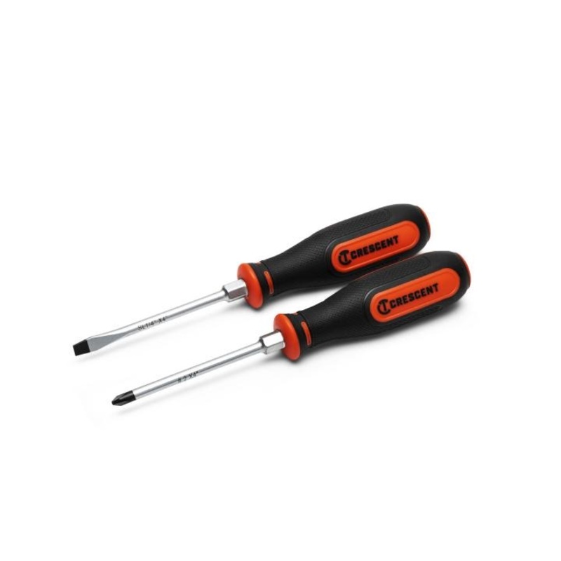 CRESCENT Set of 2 Dual Material Screwdriver – GW CSDS2PCSET Screwdriver Set