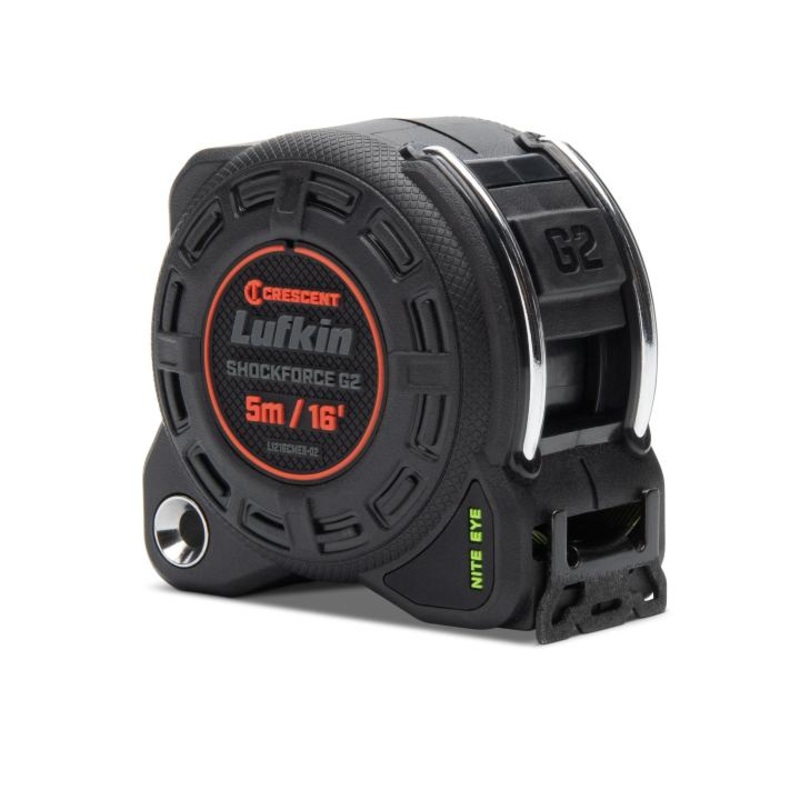 LUFKIN 1-1/4 in x 16 ft Shockforce Nite Eye G2 Tape Measure – GW L1216CMEB-02 Measuring Tape