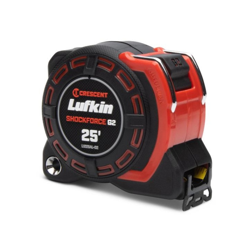 LUFKIN 1-1/4 in x 25 ft Shockforce G2 Auto-Lock Tape Measure – GW L1225AL-02 Measuring Tape