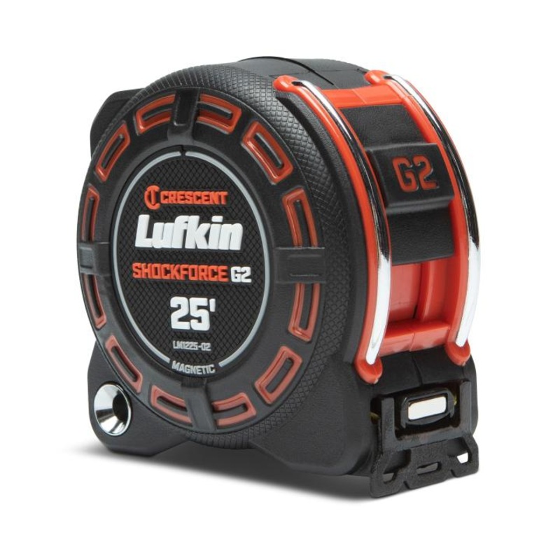 LUFKIN 1-1/4 in x 25 ft Shockforce G2 Magnetic Tape Measure – GW LM1225-02 Measuring Tape