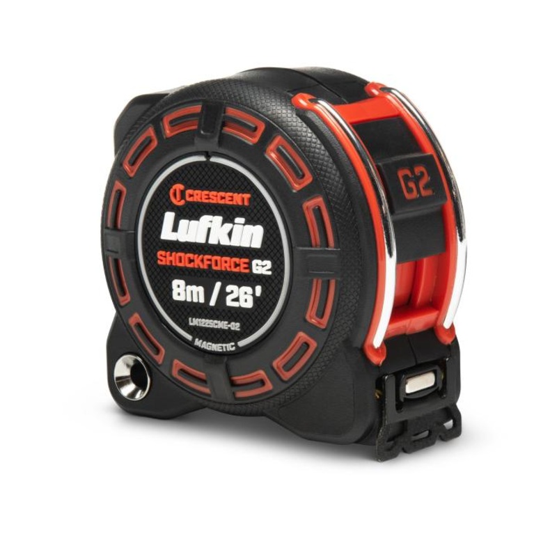 LUFKIN 1-1/4 in x 26 ft Shockforce G2 Magnetic Tape Measure – GW LM1225CME-02 Measuring Tape
