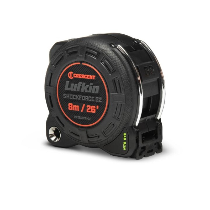 LUFKIN 1-1/4 in x 26 ft Shockforce Nite Eye G2 Tape Measure – GW L1225CMEB-02 Measuring Tape