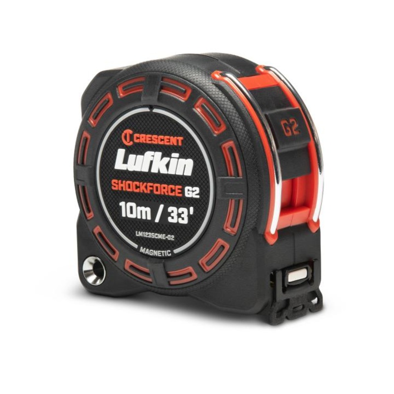 LUFKIN 1-1/4 in x 33 ft Shockforce G2 Magnetic Tape Measure – GW LM1235CME-02 Measuring Tape
