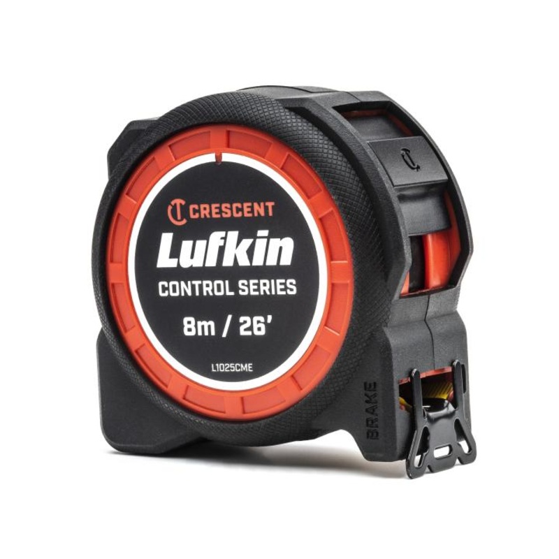 LUFKIN 1-3/16 in x 26 ft Control Series Yellow Clad Tape Measure – GW L1025CME-02 Measuring Tape
