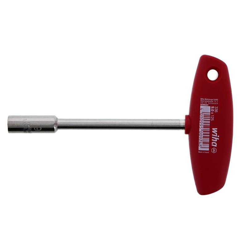 Wiha 33605, T-Handle Metric Nut Driver 9.0mm