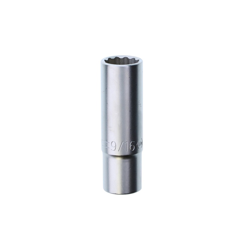 Wiha 33789, 3/8 Drive Deep Socket, 12 Point, 9/16