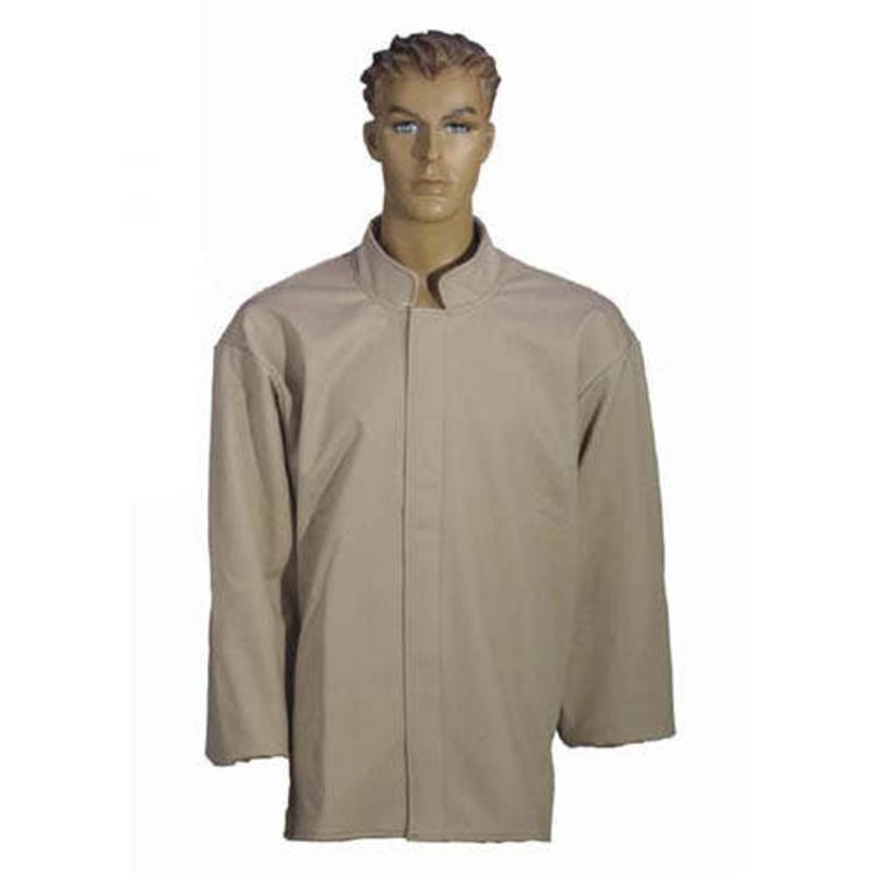 Cementex 32 in Arc Flash Rated Task Wear FR Treated Cotton Coat, 40 Calories, Khaki, Small – HRC4-CT-S